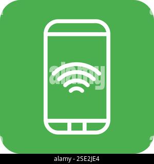 Illustration Zum Design Des Wlan-Vektorsymbols Stock Vektor