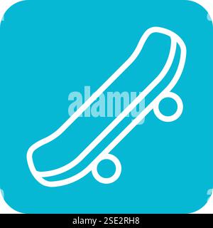 Skateboard Vektor Symbol Design Illustration Stock Vektor
