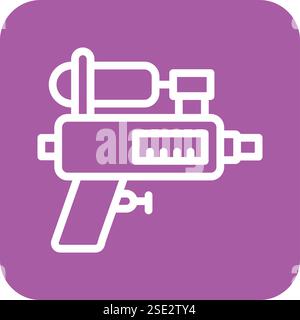 Wasserpistole Vektor Symbol Design Illustration Stock Vektor