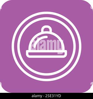 Restaurant Vektor Icon Design Illustration Stock Vektor