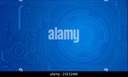 Illustration des Big-Data-Konzepts der Technologie Stock Vektor
