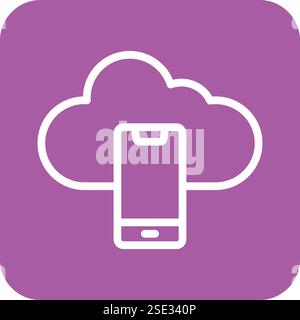 Illustration Für Mobiles Vektor-Symbol Stock Vektor
