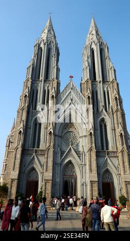 St Philomena's Cathedral in Mysuru (Mysore), Karnataka, Indien Stockfoto