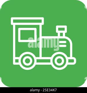 Zugmaschine Vektor-Symbol Design-Illustration Stock Vektor