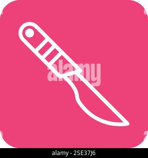 Skalpell Vektor Symbol Design Illustration Stock Vektor