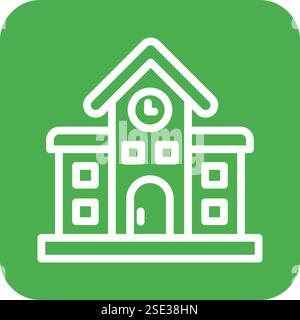 Bahnhof Vektor-Symbol Design-Illustration Stock Vektor