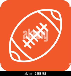American Football Vector Icon Design Illustration Stock Vektor