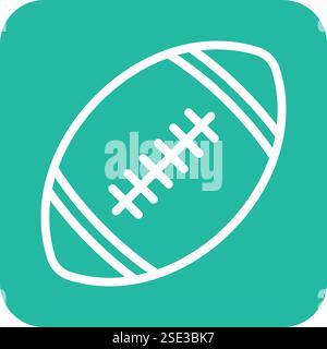 Rugby-Vektor-Symbol Design-Illustration Stock Vektor