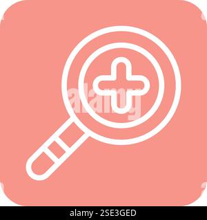Zoom in Vektorsymbol Design Illustration Stock Vektor