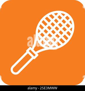 Tennisschläger Vektor-Symbol Design Illustration Stock Vektor