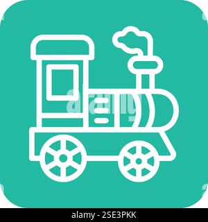 Lokomotive Vektor-Symbol Design-Illustration Stock Vektor