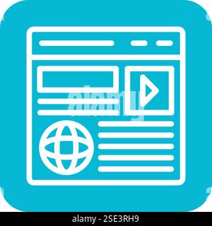 Content Marketing Vektor Symbol Design Illustration Stock Vektor