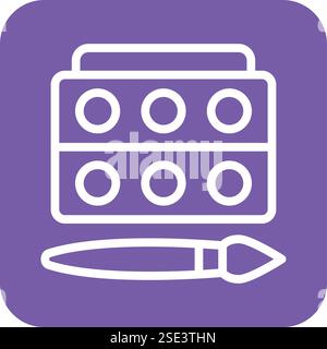 Lidschatten Vektor-Symbol Illustration Design Stock Vektor