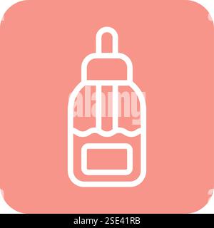 Organic Oil Vector Icon Design Illustration Stock Vektor