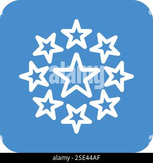 Sternvektor-Symbol Design-Illustration Stock Vektor