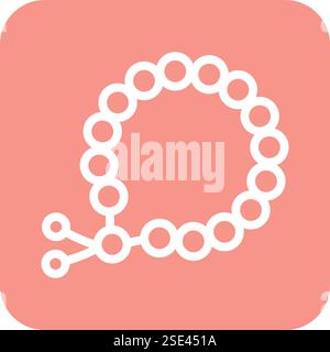 Beads Vector Icon Design Illustration Stock Vektor