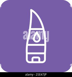 Aloe Vera Vektor Symbol Design Illustration Stock Vektor