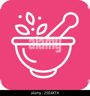 Mörtel Vektor-Symbol Design-Illustration Stock Vektor