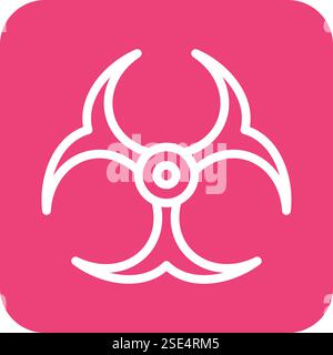 Illustration des Symbols „BioHazard Vector“ Stock Vektor