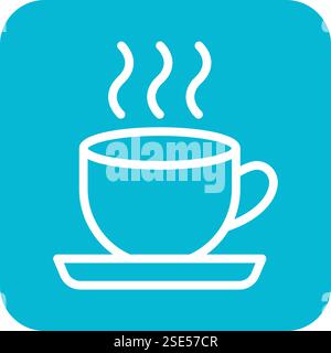 Design-Illustration Des Kaffeevektor-Symbols Stock Vektor