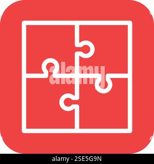 Puzzle Vektor Symbol Design Illustration Stock Vektor
