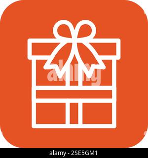 Geschenkbox Vektor-Symbol-Design-Illustration Stock Vektor