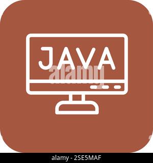Java Vector Icon Design-Illustration Stock Vektor