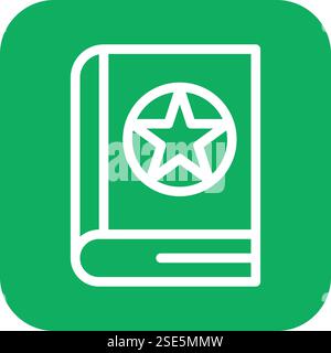 Magisches Buch Vektor-Symbol Design Illustration Stock Vektor