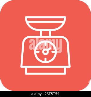 Vektorsymbol für Waage Design-Illustration Stock Vektor