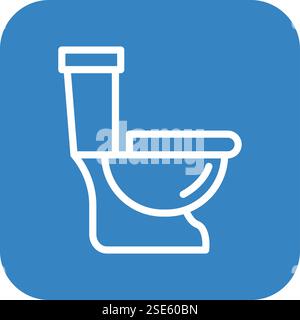 Toilette Vektor Icon Design Illustration Stock Vektor