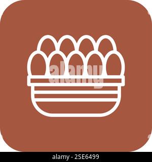 Eier Vektor Symbol Design Illustration Stock Vektor
