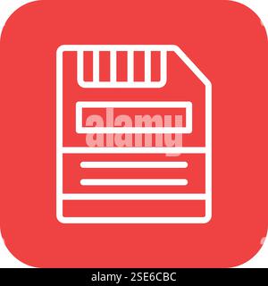 Diskettenvektor-Symbol Design-Illustration Stock Vektor