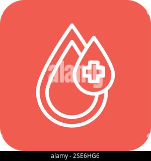 Illustration Für Das Design Von Blutvektor-Symbolen Stock Vektor