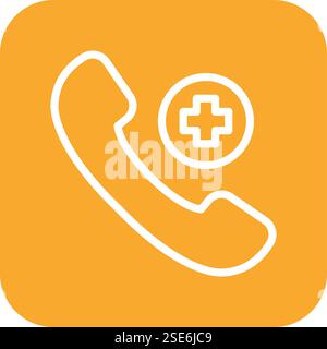 Vektor-Symbol Für Telefonanrufe – Design-Illustration Stock Vektor