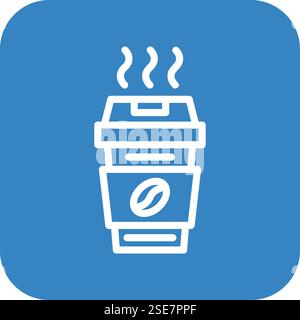 Coffee Cup Vektor Symbol Design Illustration Stock Vektor