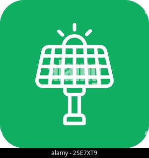 Solar Panel Vektor Symbol Design Illustration Stock Vektor