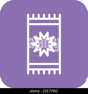 Teppich Vektor-Symbol Design-Illustration Stock Vektor