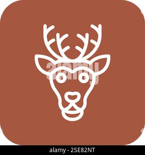 Rentier Vector Symbol Design Illustration Stock Vektor
