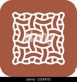 Stoffvektor-Symbol Design-Illustration Stock Vektor