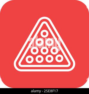 Billardvektor-Symbol-Design-Illustration Stock Vektor