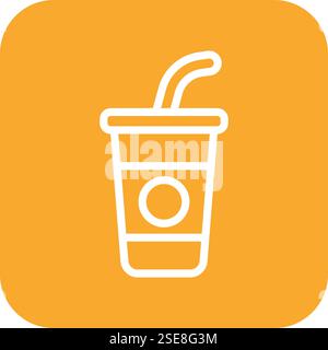 Fruchtsaft Vektor-Symbol Design Illustration Stock Vektor