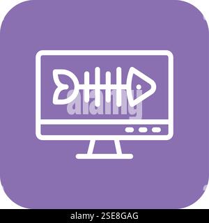 Illustration Zum Design Des Fishbone-Vektor-Symbols Stock Vektor