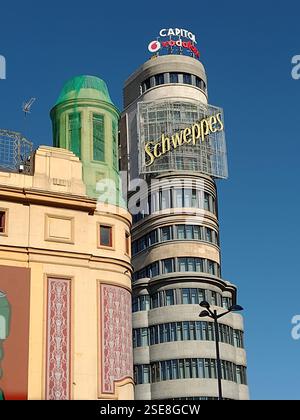 Gebäude im historischen Zentrum MMADRID SPANIEN Stockfoto