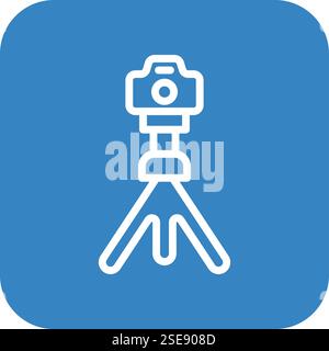 Stativständer Vektor Icon Design Illustration Stock Vektor
