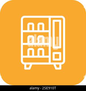 Vektor-Symbol-Design-Illustration Für Verkaufsautomaten Stock Vektor