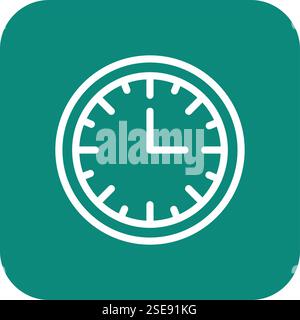 Uhr Vektor Symbol Design Illustration Stock Vektor