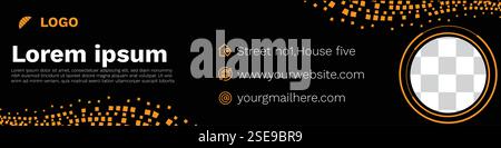 Neues LinkedIn Cover Design Stock Vektor