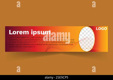 LinkedIn-Profilabdeckung Stock Vektor