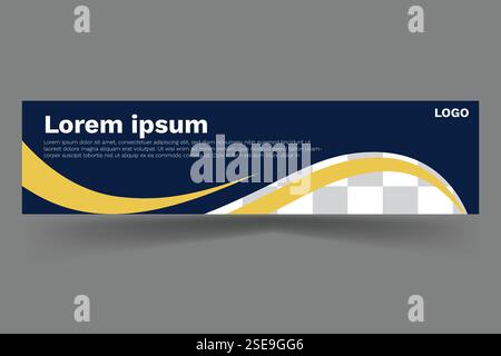 LinkedIn Bannerdesign Stock Vektor