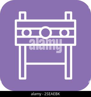 Illustration Des Pranger-Vektor-Symbols Stock Vektor
